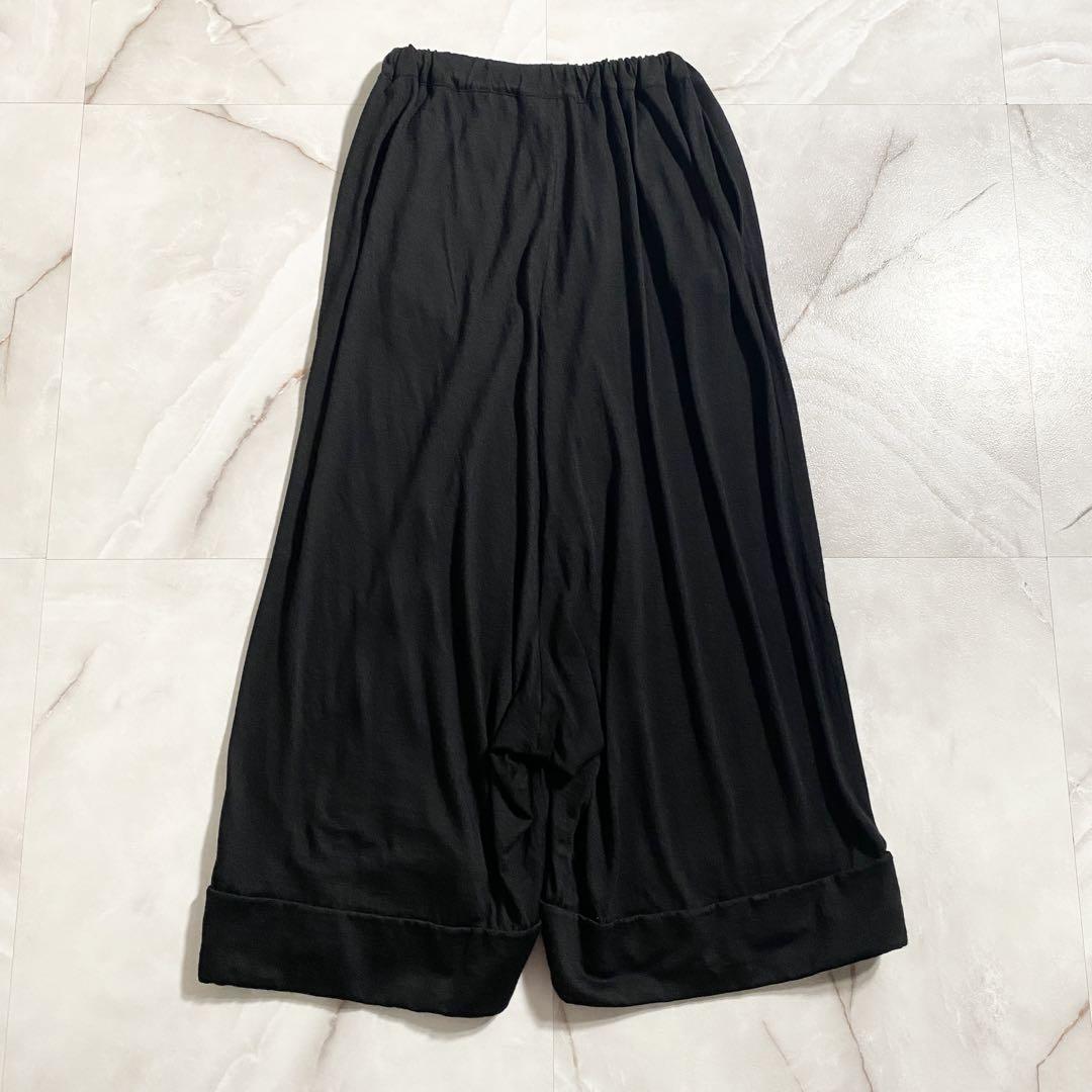 A15988 ジュンヤワタナベ 21SS ジャージーサルエルパンツ　黒 S