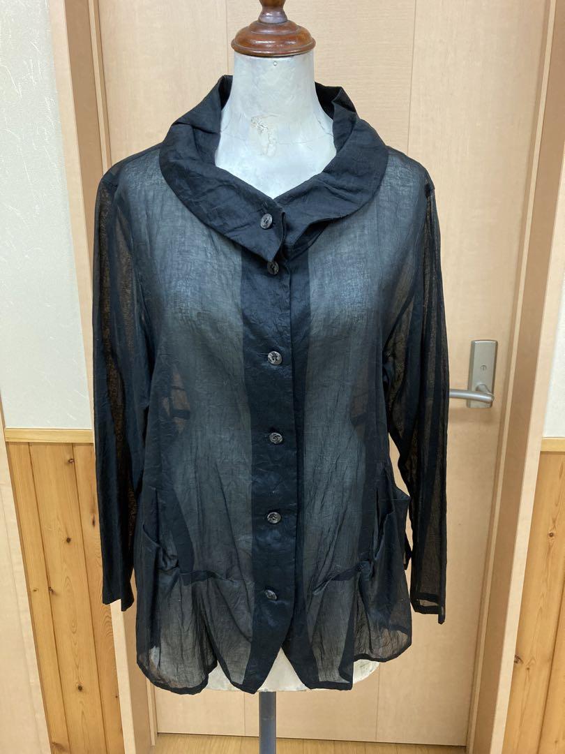 慈雨　黒の長袖シャツ サイズ40