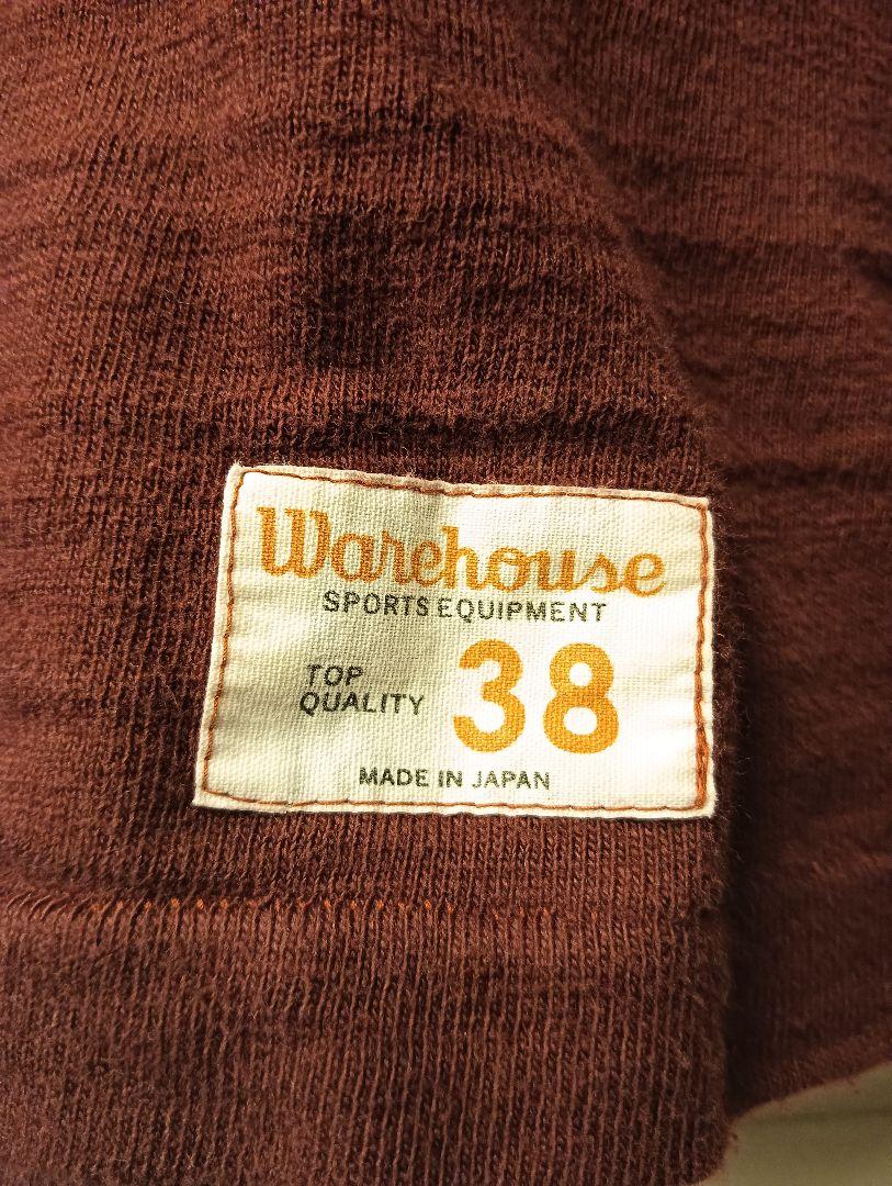 美品! ウエアハウスWAREHOUSE 名作ナンバリングTシャツ七分丈38ロンT