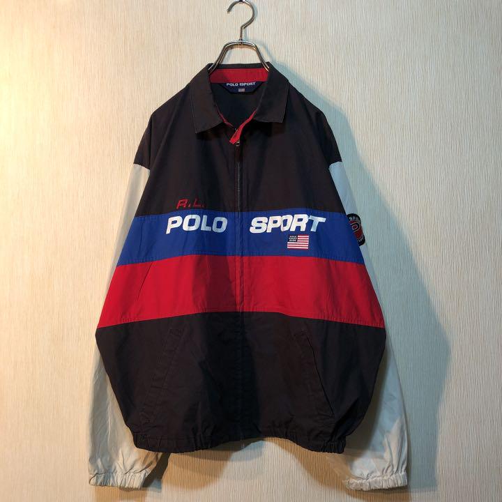 格安お得 90's スポーツ ビッグロゴ スイングトップ r3jBd-m82952667005 POLO SPORT ポロ HOT100%新品