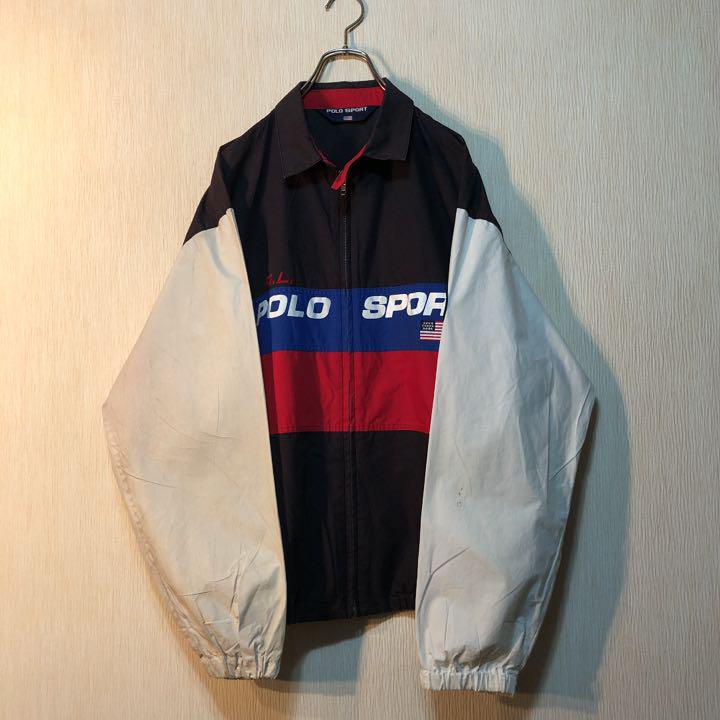 格安お得 90's スポーツ ビッグロゴ スイングトップ r3jBd-m82952667005 POLO SPORT ポロ HOT100%新品