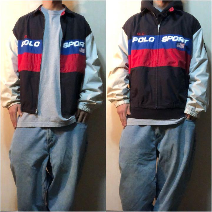 格安お得 90's スポーツ ビッグロゴ スイングトップ r3jBd-m82952667005 POLO SPORT ポロ HOT100%新品