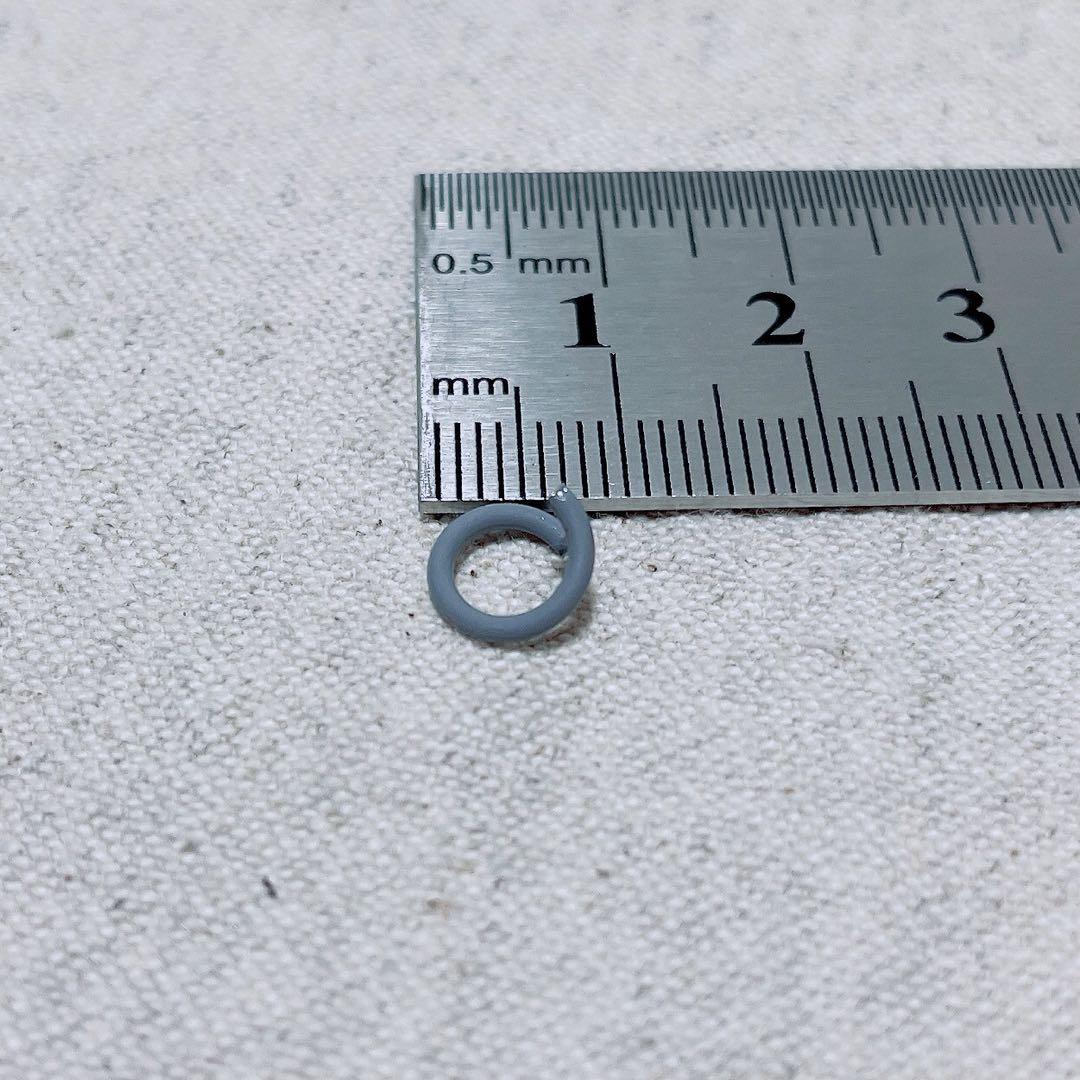 uxcell オープンジャンプリング 8 mm 炭素鋼 グレー 100個入り