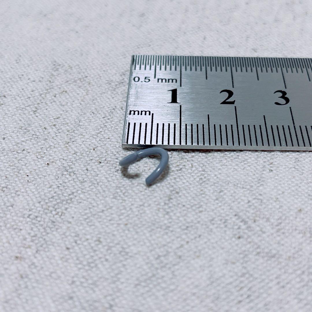 uxcell オープンジャンプリング 8 mm 炭素鋼 グレー 100個入り
