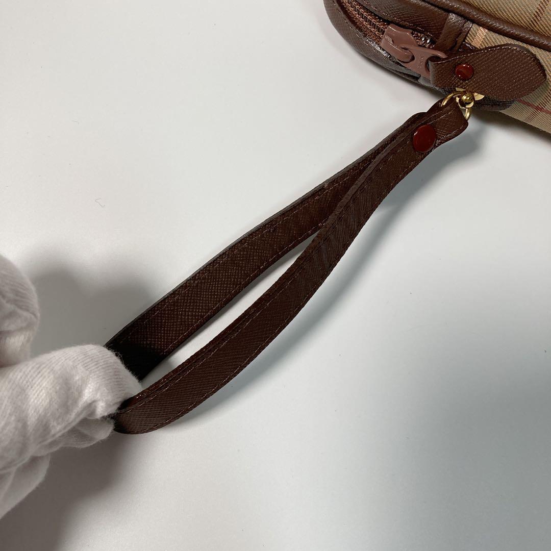 未使用 Burberry バーバリー クラッチ セカンドバッグ チェック