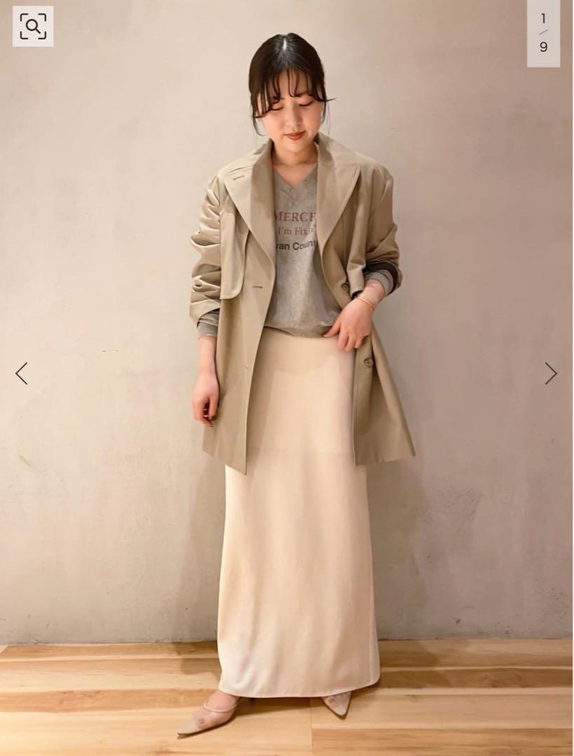 Plage RIAM スラックスサテンスカート