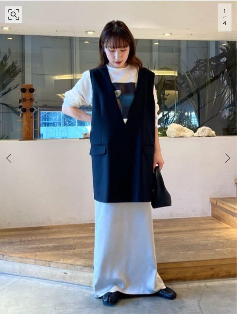 Plage RIAM スラックスサテンスカート