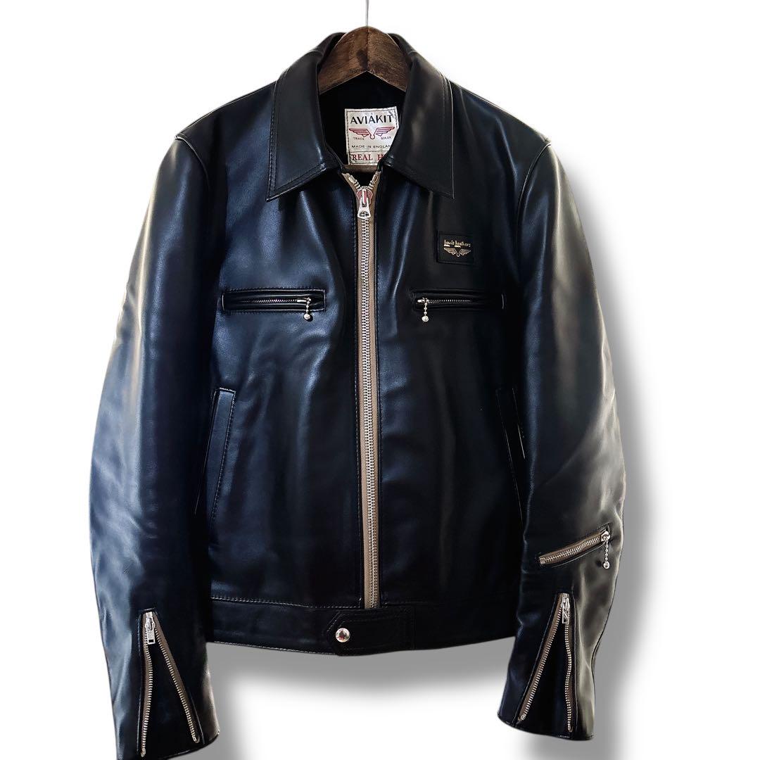 未使用級 Lewis Leathersドミネーター ホースハイド 黒 カスタム