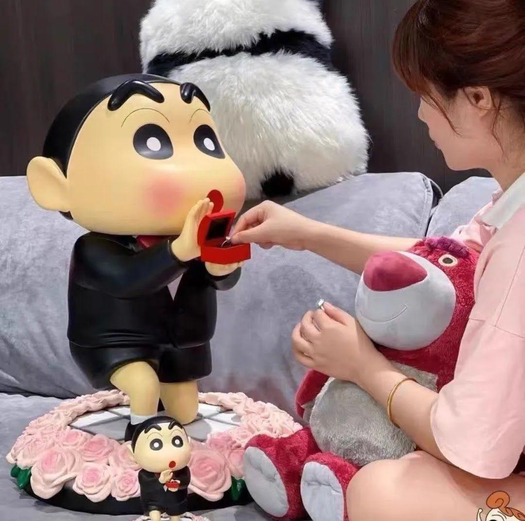 42cm 新品 クレヨンしんちゃんプロポーズフィギュア 特大 15,323円