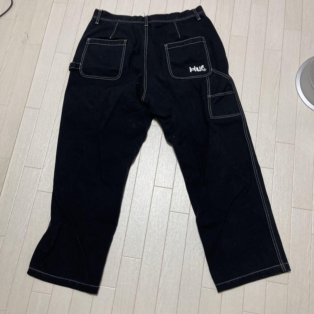 季節のおすすめ商品 HUF 32インチ ブラックデニム パンツ