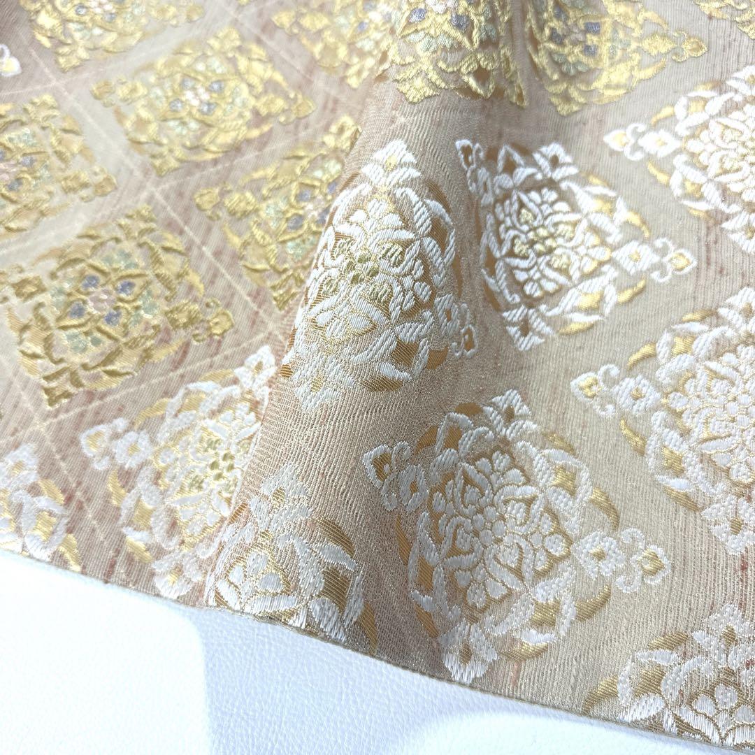 専用帯630 805 二本セット●高級 正絹 六通 袋帯 華文 花文