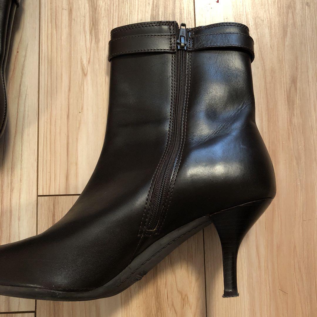 新作正規品 中古 81 2 25.5センチ EN9fF-m82962547964 美品 コーチ ショートブーツ 安い格安