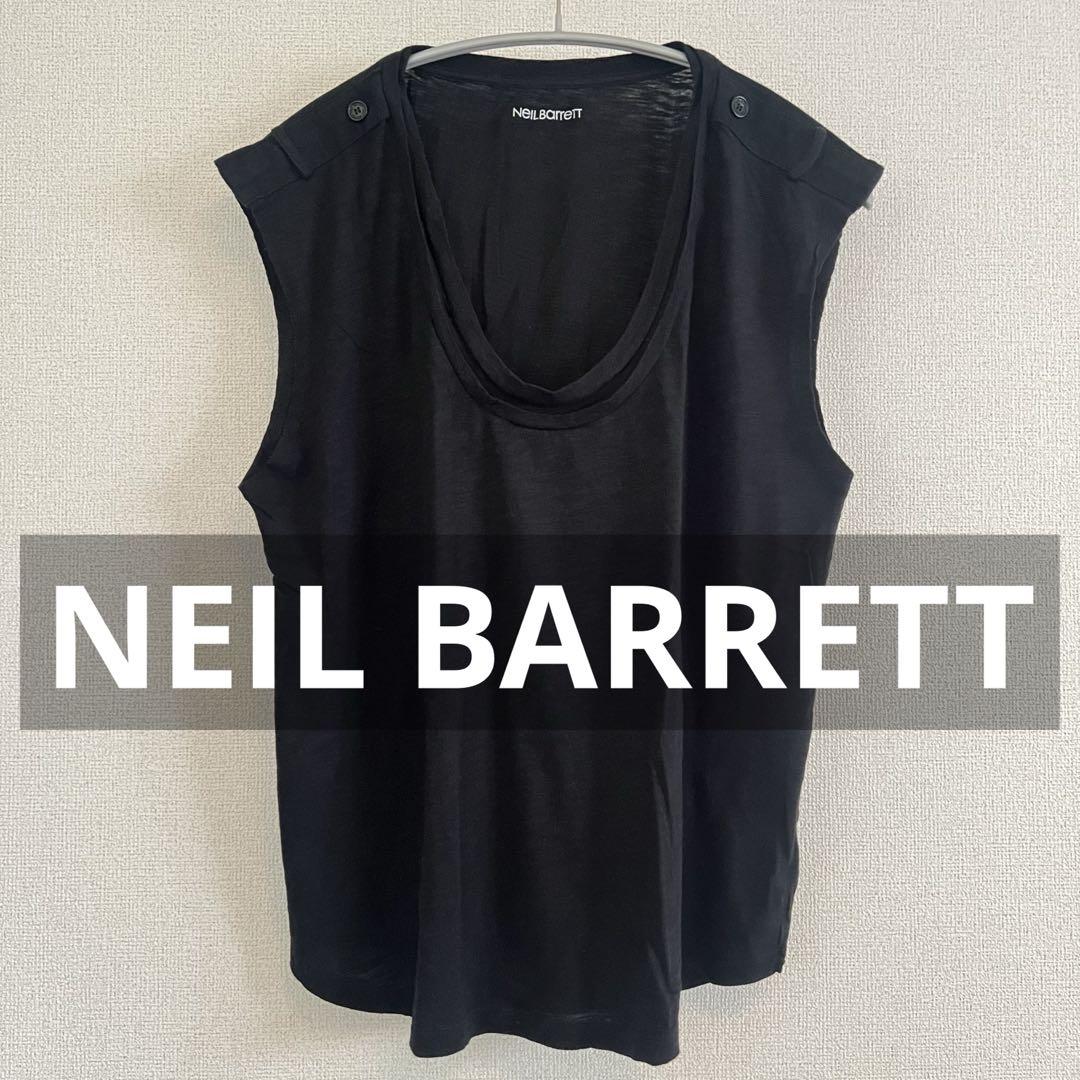 Neil Barrett ノースリーブトップス ブラック トップス