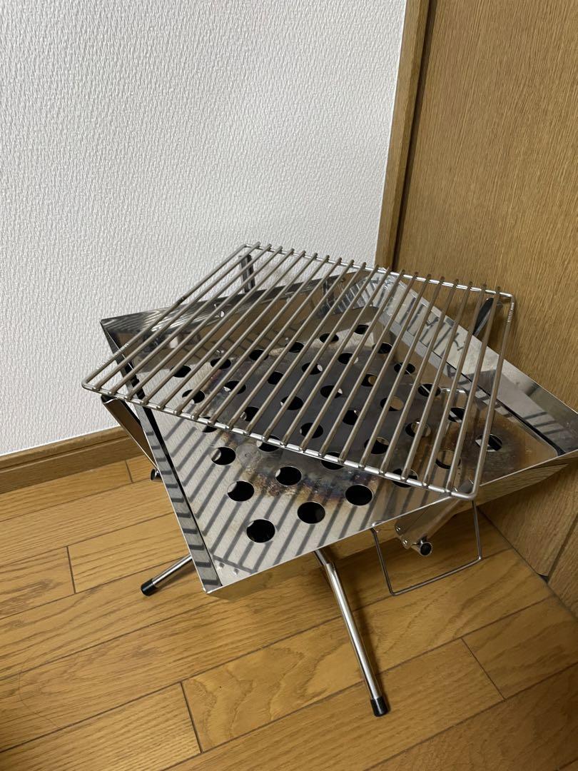 ユニフレームファイヤーグリル　未使用品 ☆ユニフレームUNIFLAME焚き火台ファイアグリル 新品網&ヘビー