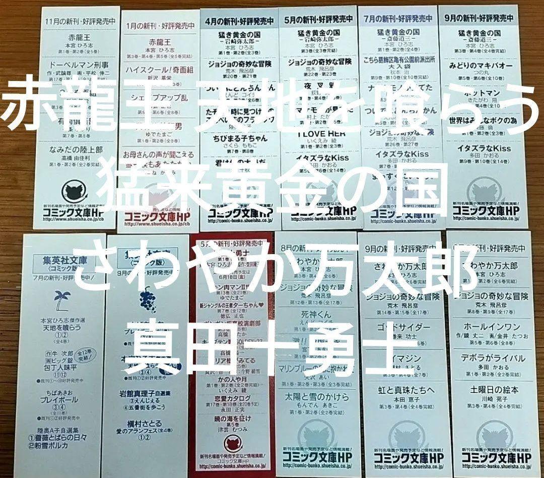 栞集英社文庫本宮ひろ志サラリーマン金太郎天地を喰らう赤龍王初版限定しおり