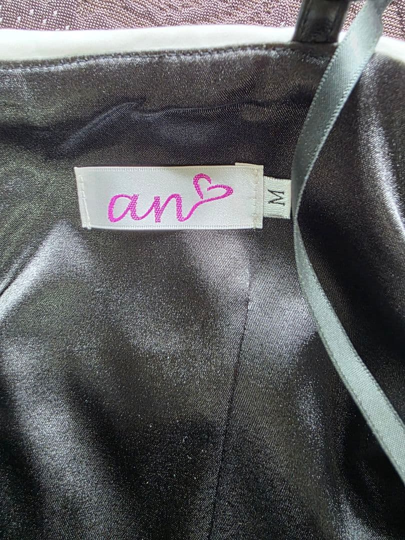 an オフショルダーキャバドレス M ブラック・ホワイト