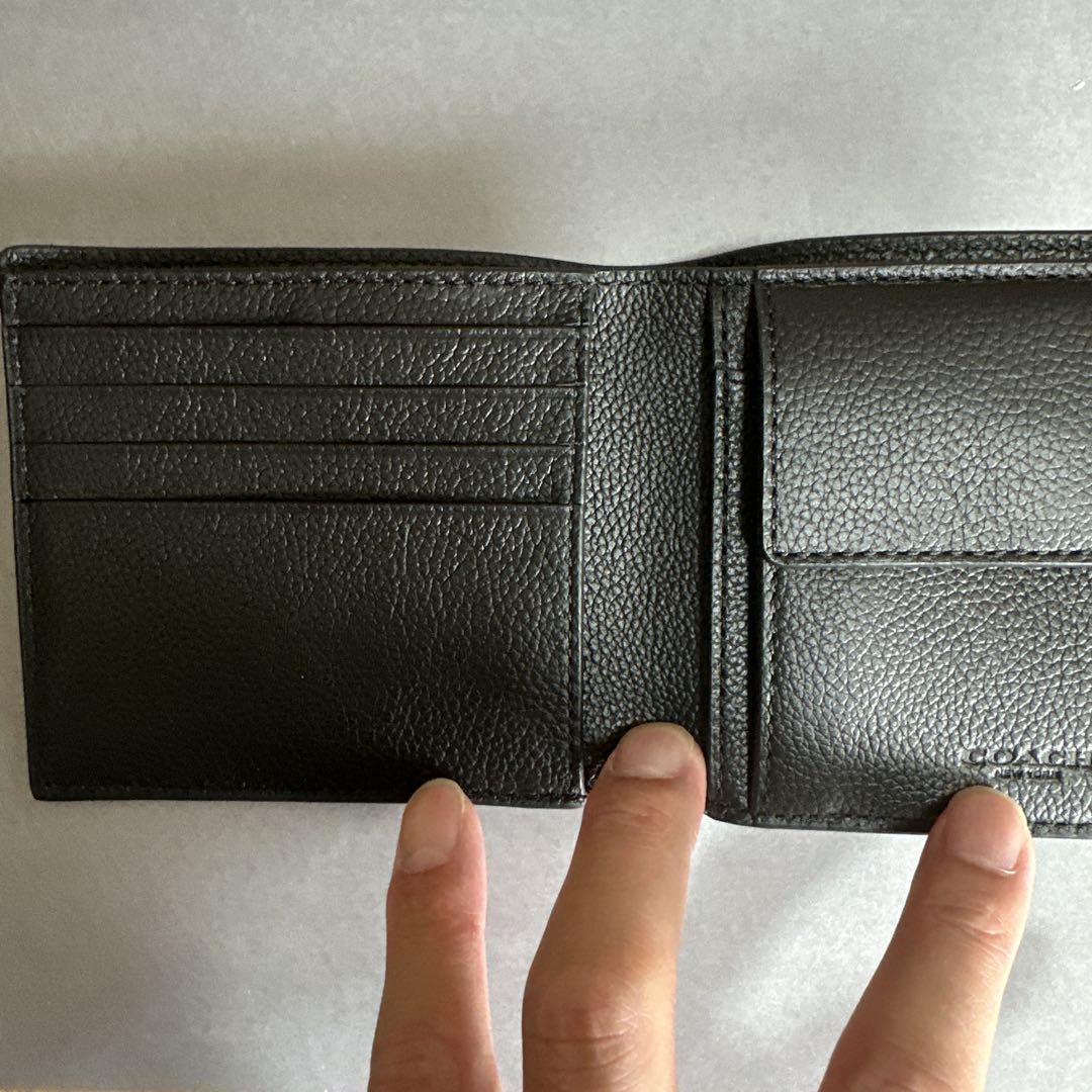 最終値下！COACH 二つ折り財布　ブラック　新品未使用