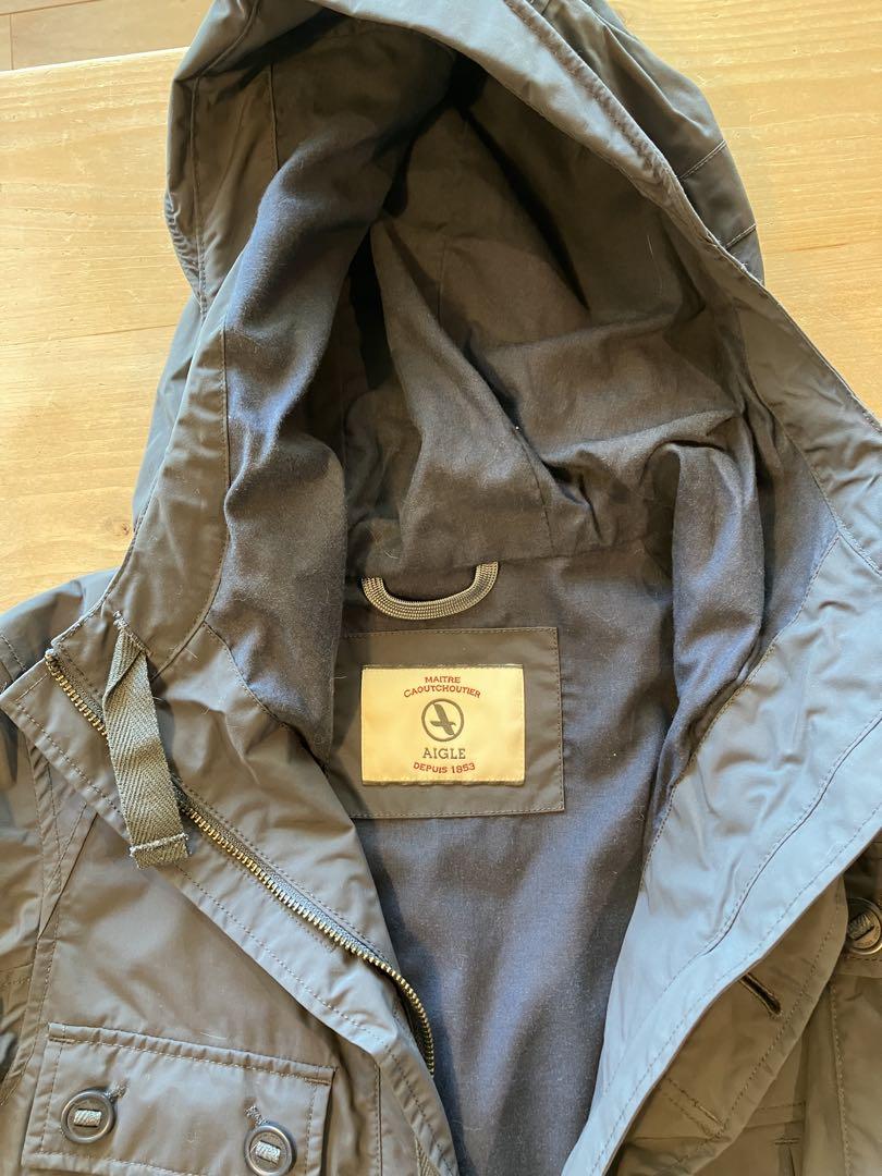 AIGLE ダークグレー モッズコート
