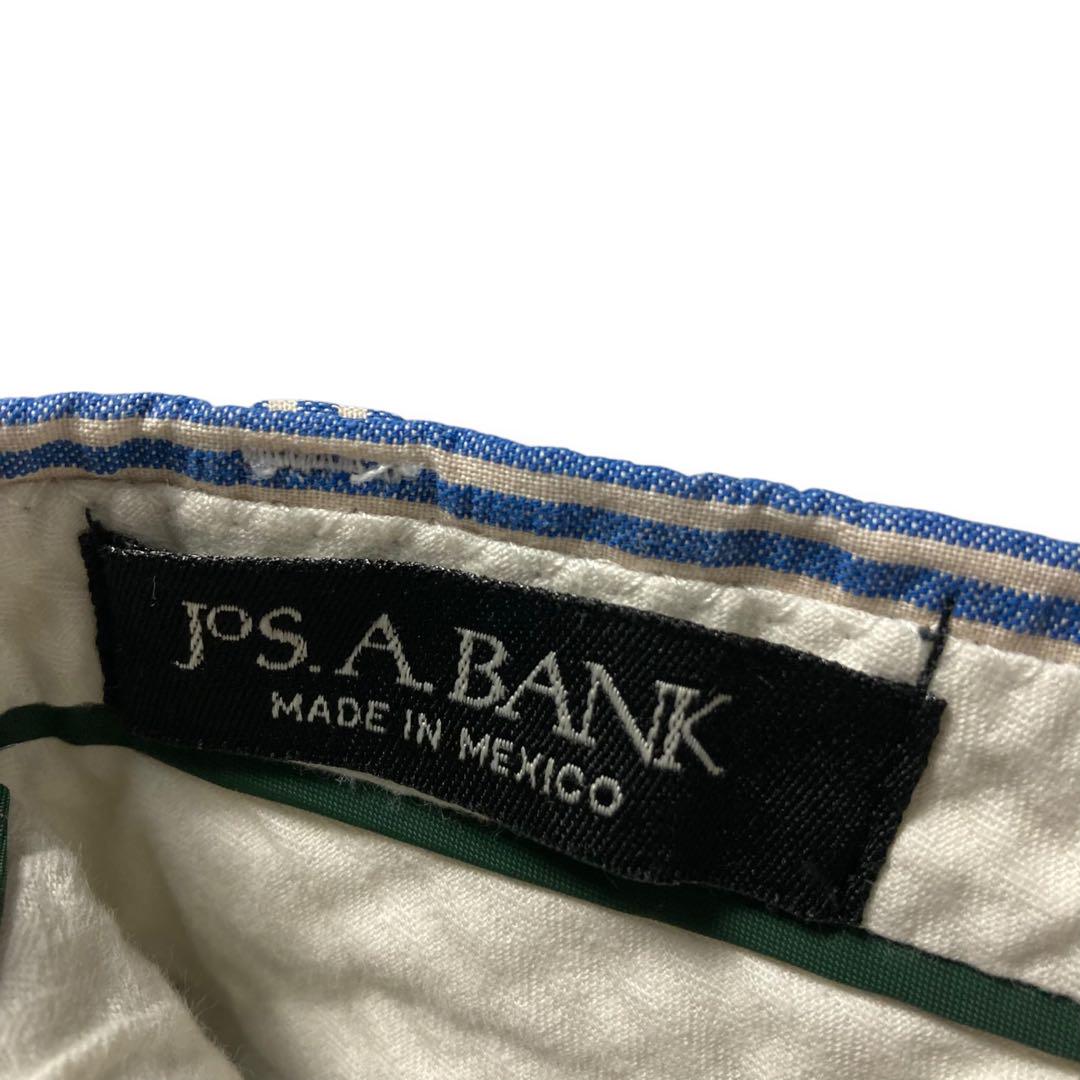 josAbankジョスエーバンクメキシコ製ツータックシアサッカー