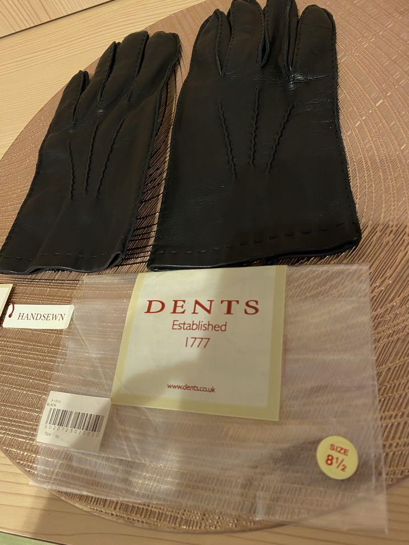 ☆美品 DENTS ハンドソーン レザー手袋 8½サイズ　globe☆