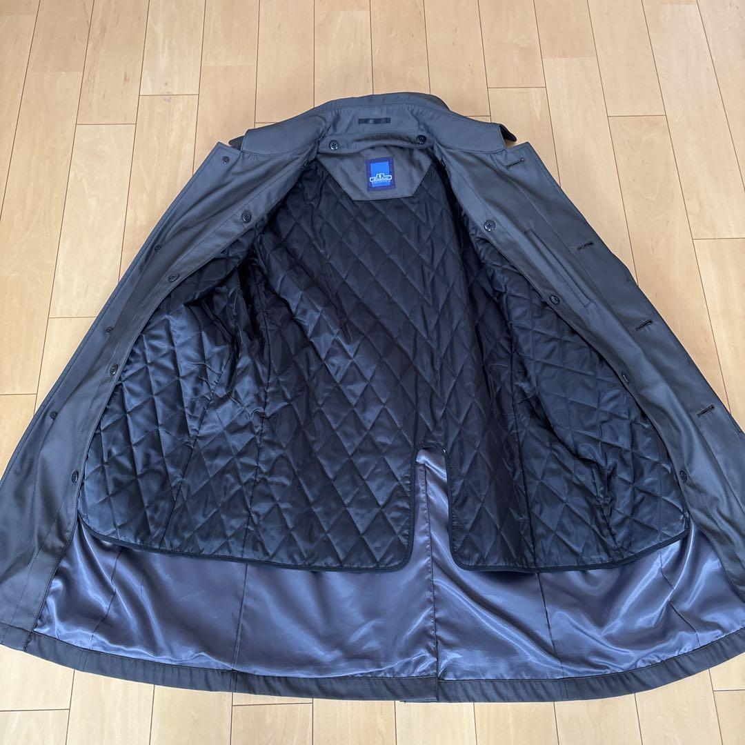 スーツ用ダークグレー ステンカラーコート