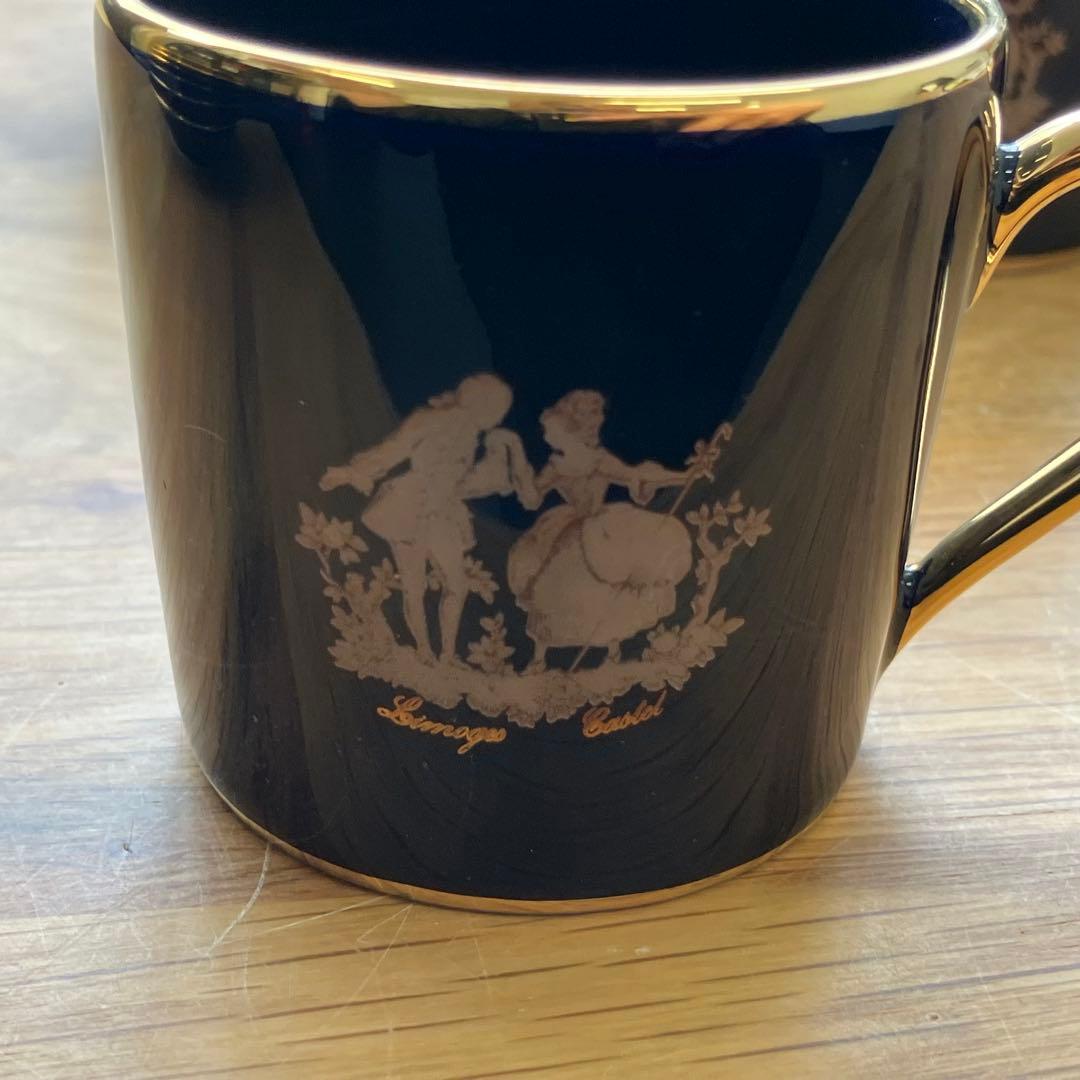 値下げ!リモージュ キャッスル デミタス カップ&ソーサー 6客セット 値下げ!リモージュ キャッスル デミタス カップ&ソーサー 6客セット