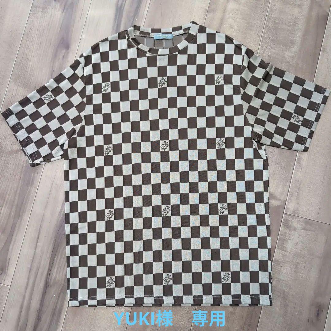 【冬バーゲン★】 ルイ・ヴィトン メルカリ - L 半袖Tシャツ チェック柄 トップス