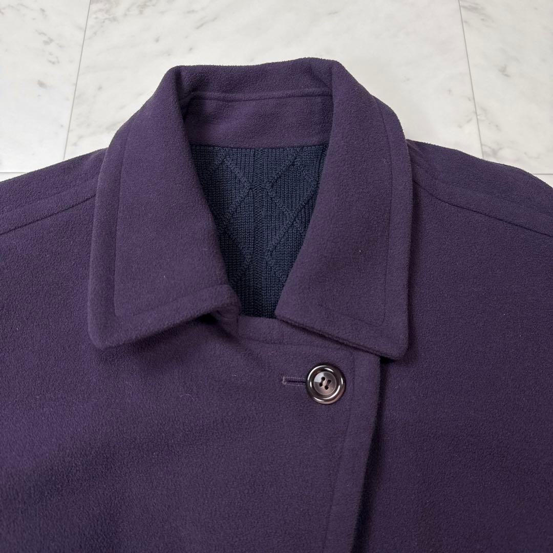 クリスチャンディオール ヘビーウェイトリバーシブルハーフコート 紺×紫 Lサイズ クリスチャンディオール ヘビーウェイトリバーシブルハーフコート 紺×紫 Lサイズ