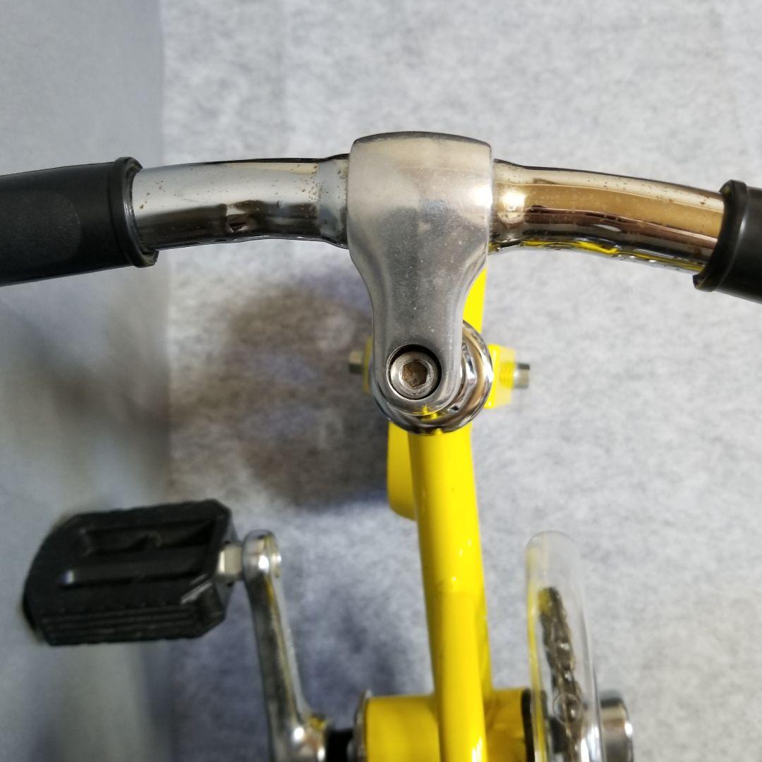 ミニ自転車 　豆チャリ　イエロー サスペンション付き 豆チャリ ミニ自転車 極小自転車 サーカス用