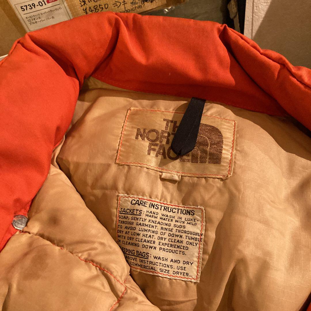 スペシャル　激レアカラー　ビンテージ　茶タグ　ダウンベスト 80s USA製 THE NORTH FACEノースフェイス 茶タグ ダウンベスト