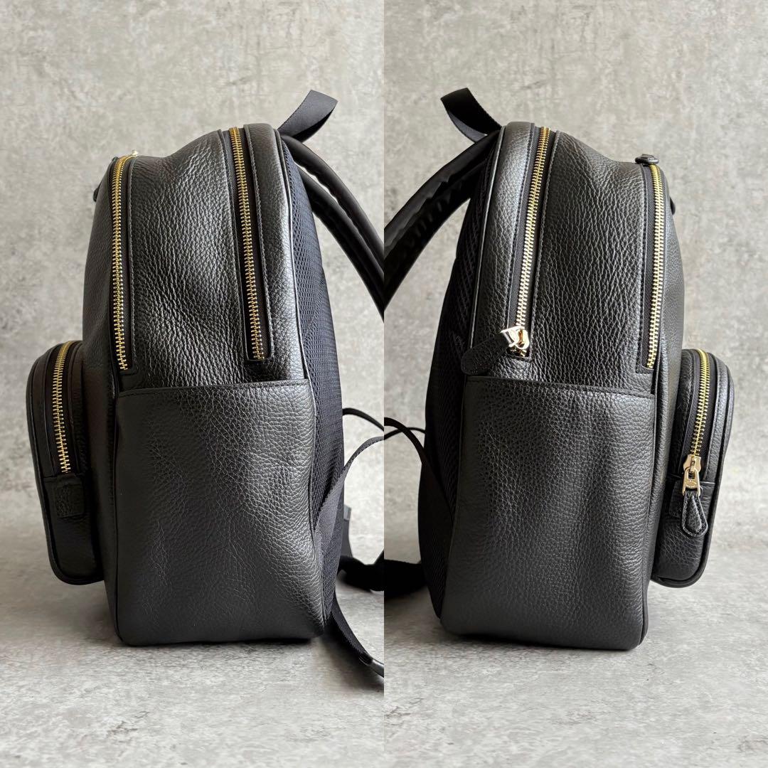 【むみ子様】COACH リファインド ペブルレザー リュック マザーズバック 黒