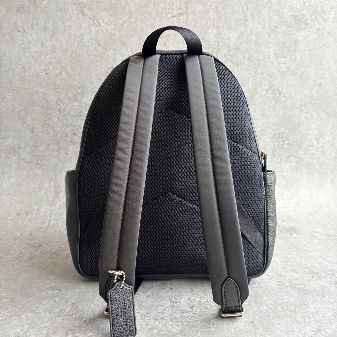 【むみ子様】COACH リファインド ペブルレザー リュック マザーズバック 黒