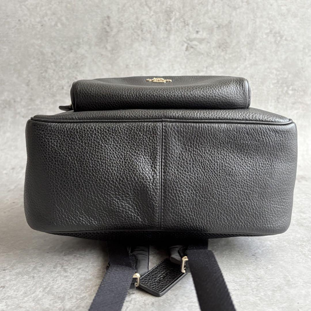 【むみ子様】COACH リファインド ペブルレザー リュック マザーズバック 黒