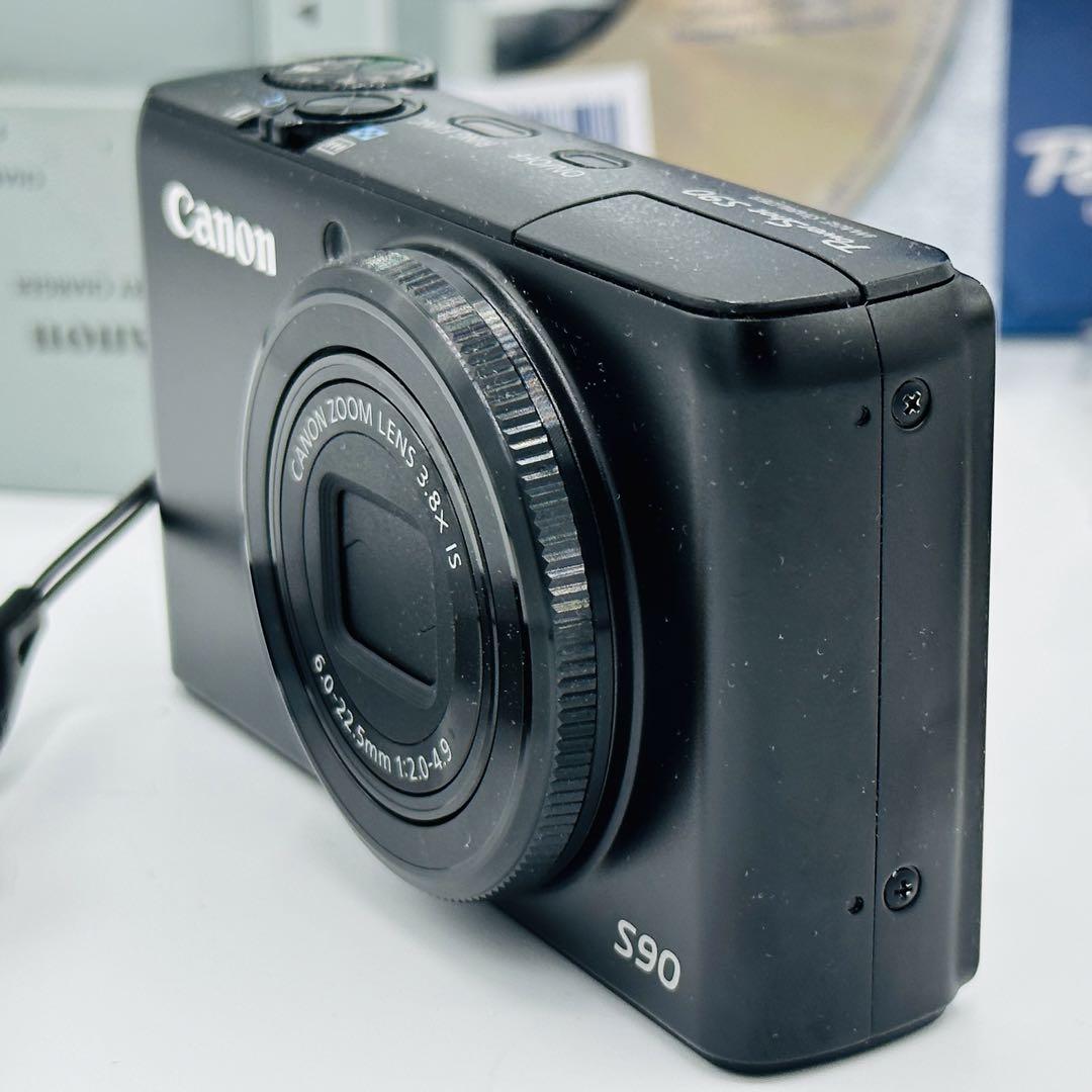 【完動品】Canon PowerShot S90 デジタルカメラ 動作確認済みmomo’sカメラ