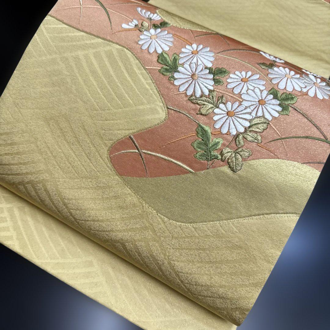 5-233 開き名古屋帯 美品 正絹 着物