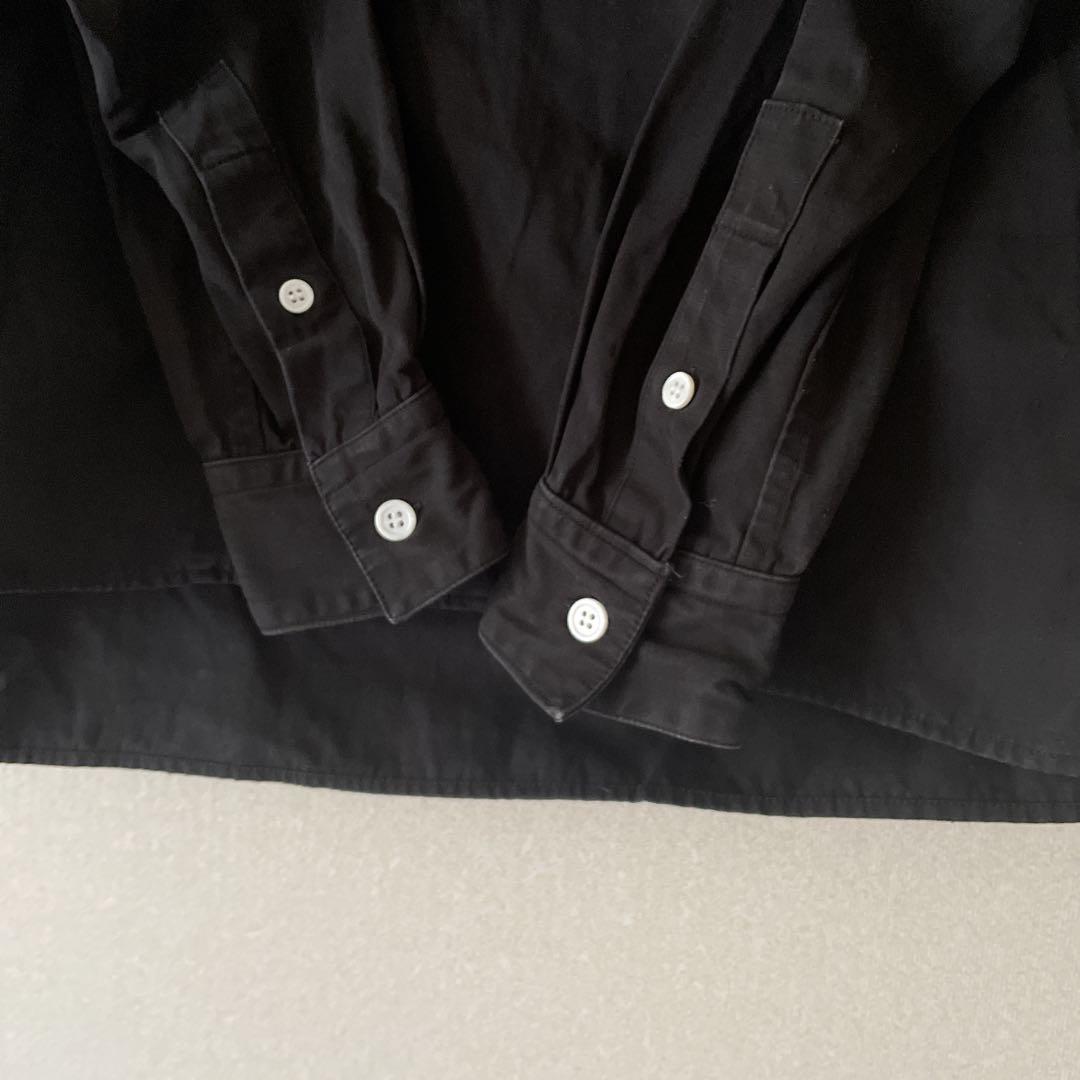 oldman's tailor コットンリネン オープンカラーシャツ ブラック oldman's tailor コットンリネン オープンカラーシャツ ブラック