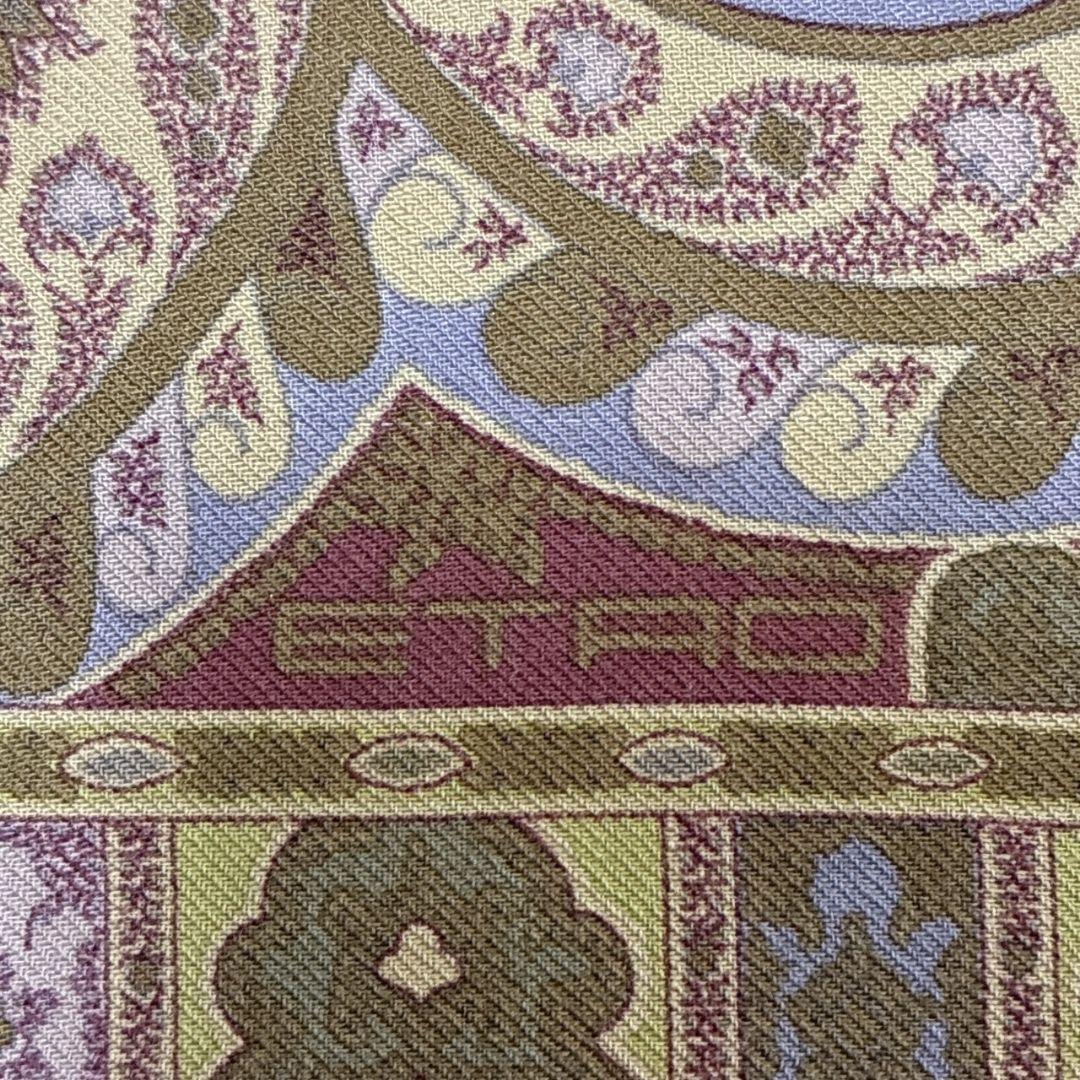 【美品】ETRO エトロ シルク混 イタリア製 ペイズリー柄 ストール スカーフ 美品✨ETRO エトロ シルク混 イタリア製 ペイズリー柄 ストール