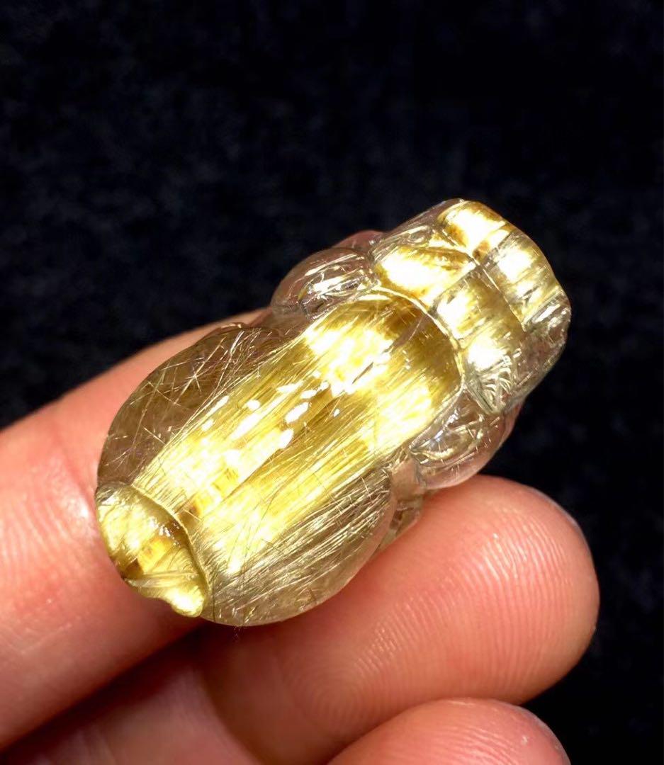 世界的に有名な ︎【天然】タイチンクオーツ ルース 貔貅 9.5g アクセサリー