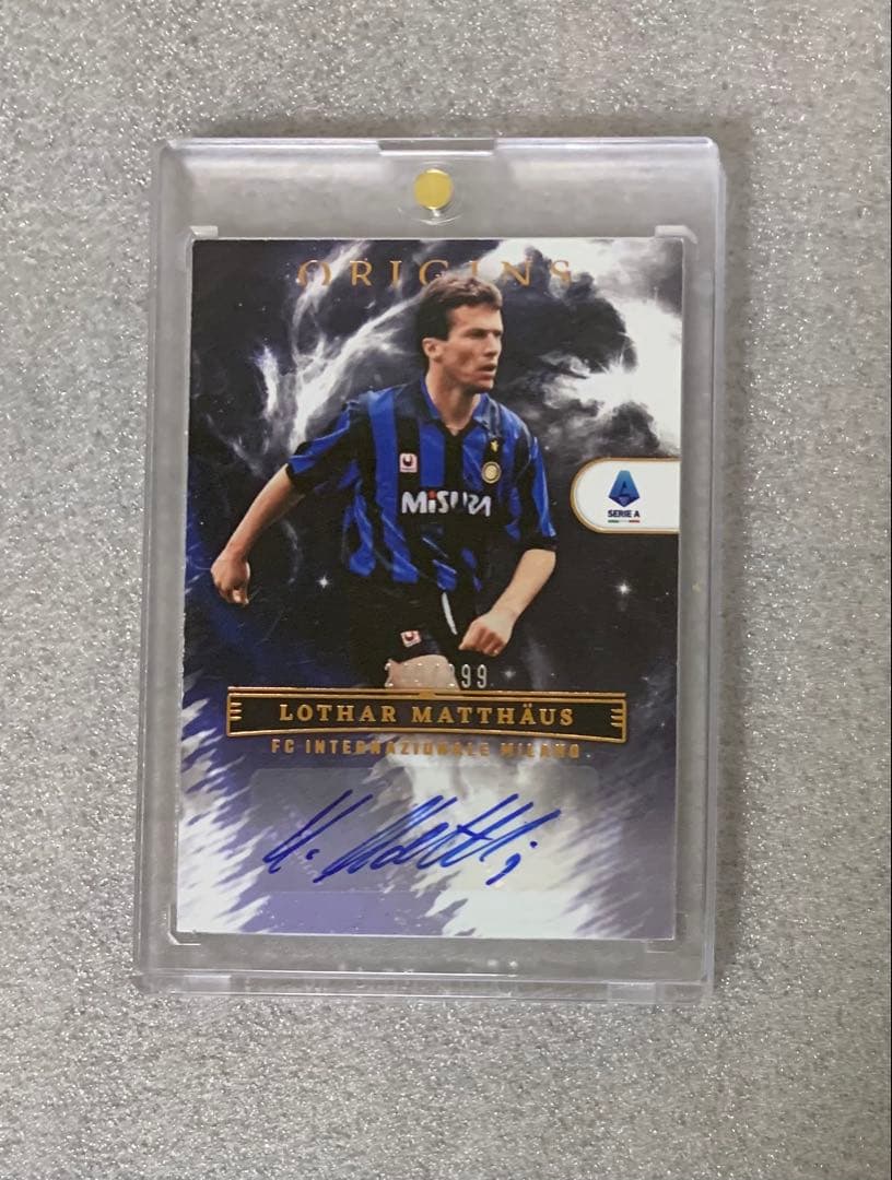 Auto Lothar Matthaus Panini Origins