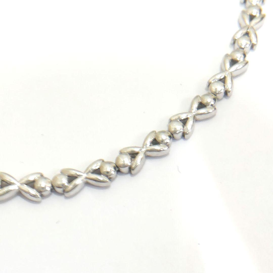 保証書付　Pt850　ダイヤ0.05ct　15.98ｇ　ブレスレット　MJ186