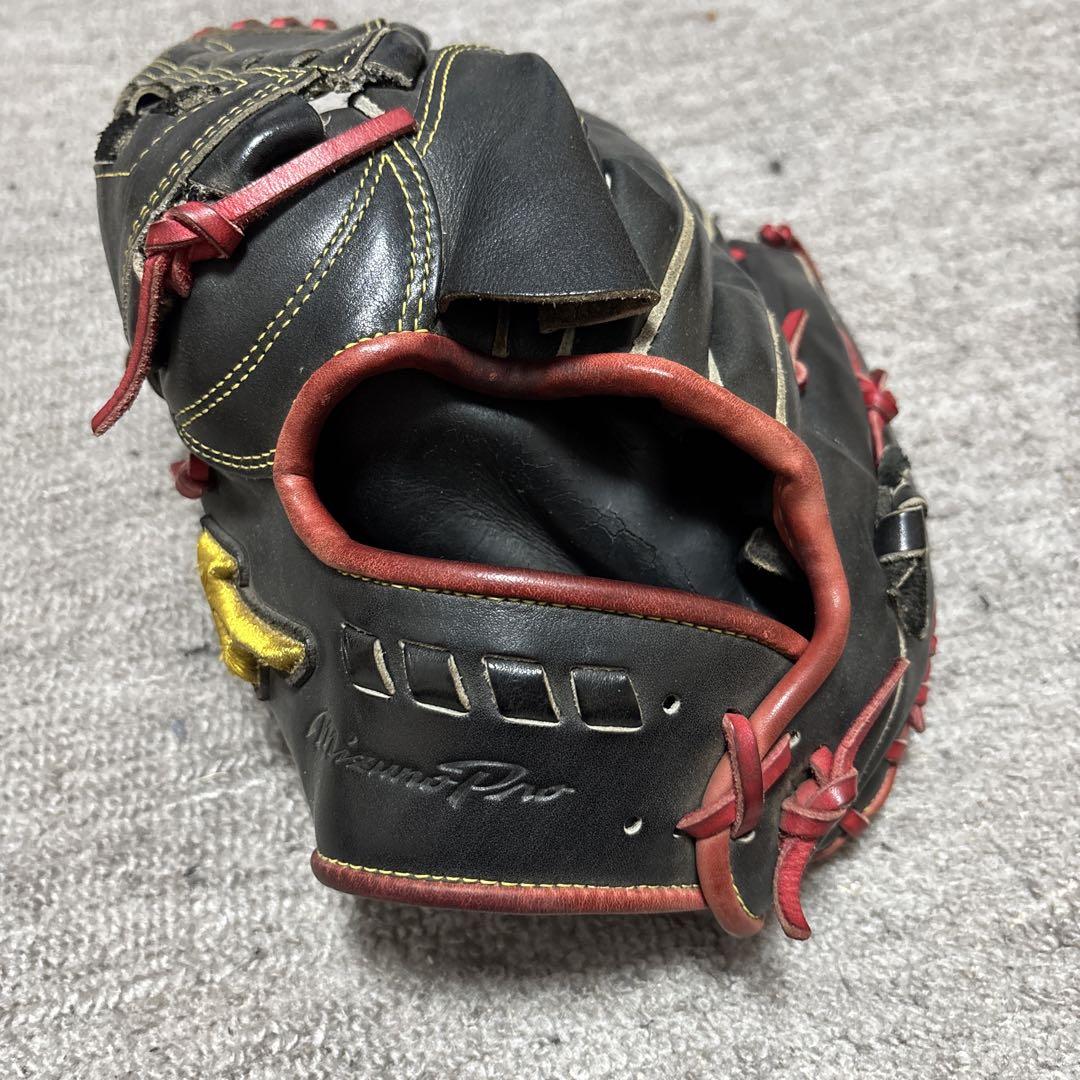 値下げ可能！！Mizuno Pro 硬式グローブ 黒/赤