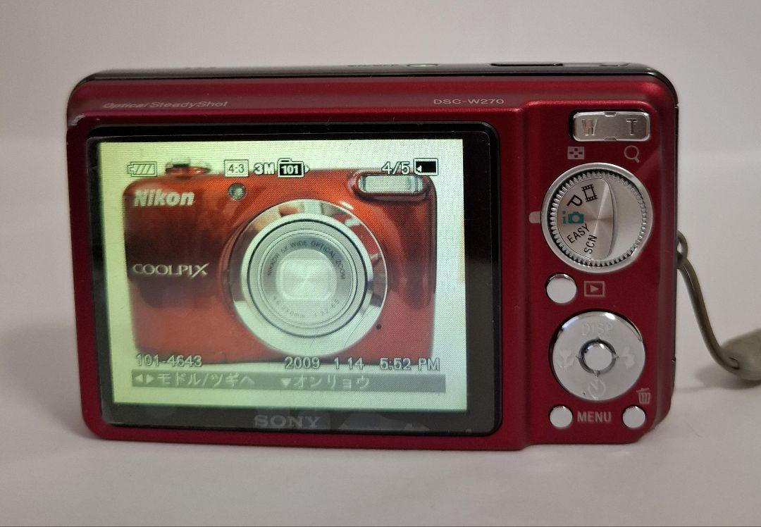 [美品] ソニー SONY Cyber-shot DSC-W270デジタルカメラ