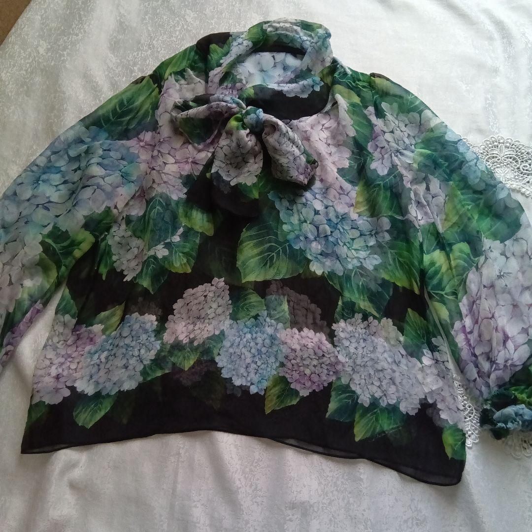 Dolce & Gabbana 花柄シフォンブラウス 44