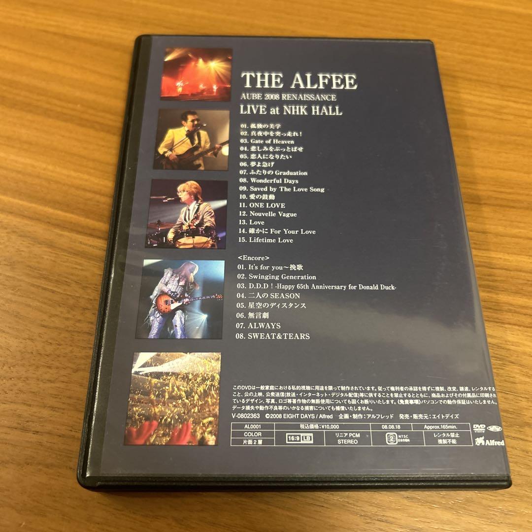 Amazon.co.jp: THE ALFEE AUBE 2008 RENAISSANCE Live at NHK HALL : DVD