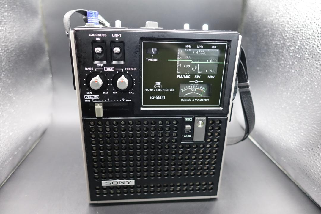 整備品 SONY スカイセンサー ICF-5500 取説(白黒コピー)付 整備品 SONY スカイセンサー ICF-5500 取説(白黒コピー)付
