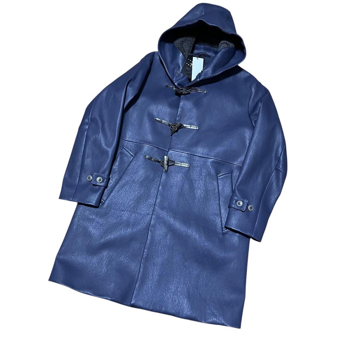 未使用 展示品定価30万 JOSEPH ABBOUD羊革 レザーダッフルコートM