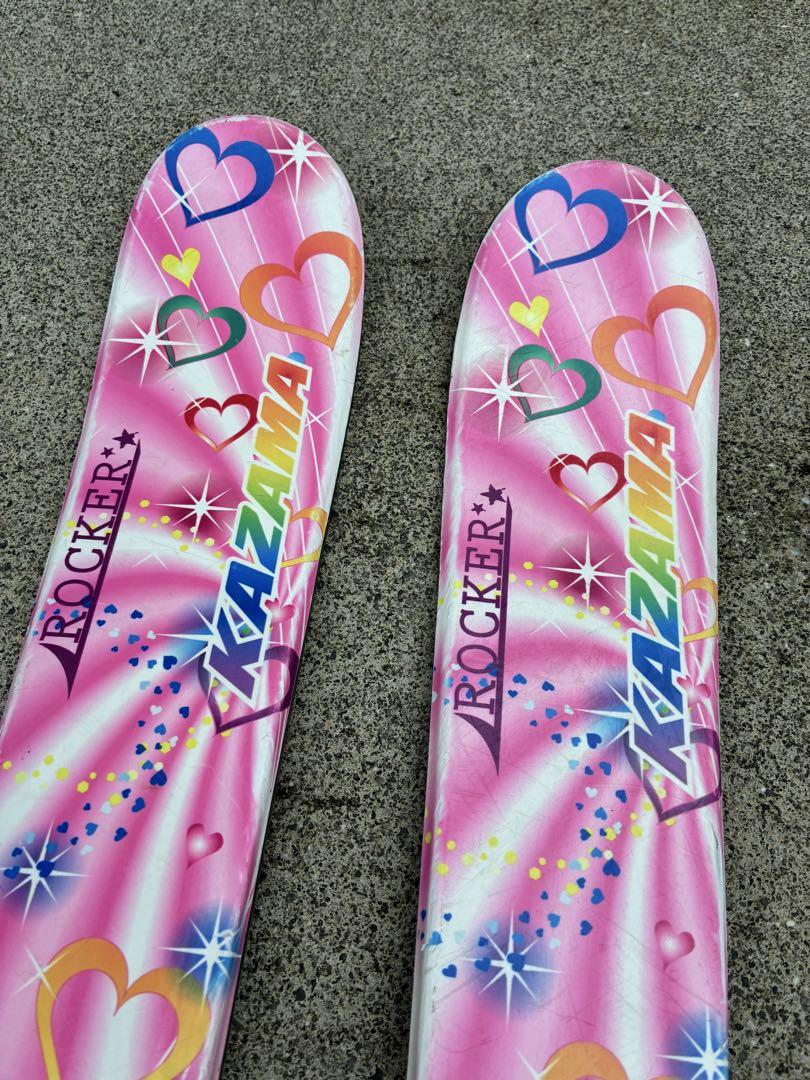 KAZAMA スキーセット ピンク 116cm スキー板セット 116cm - メルカリ