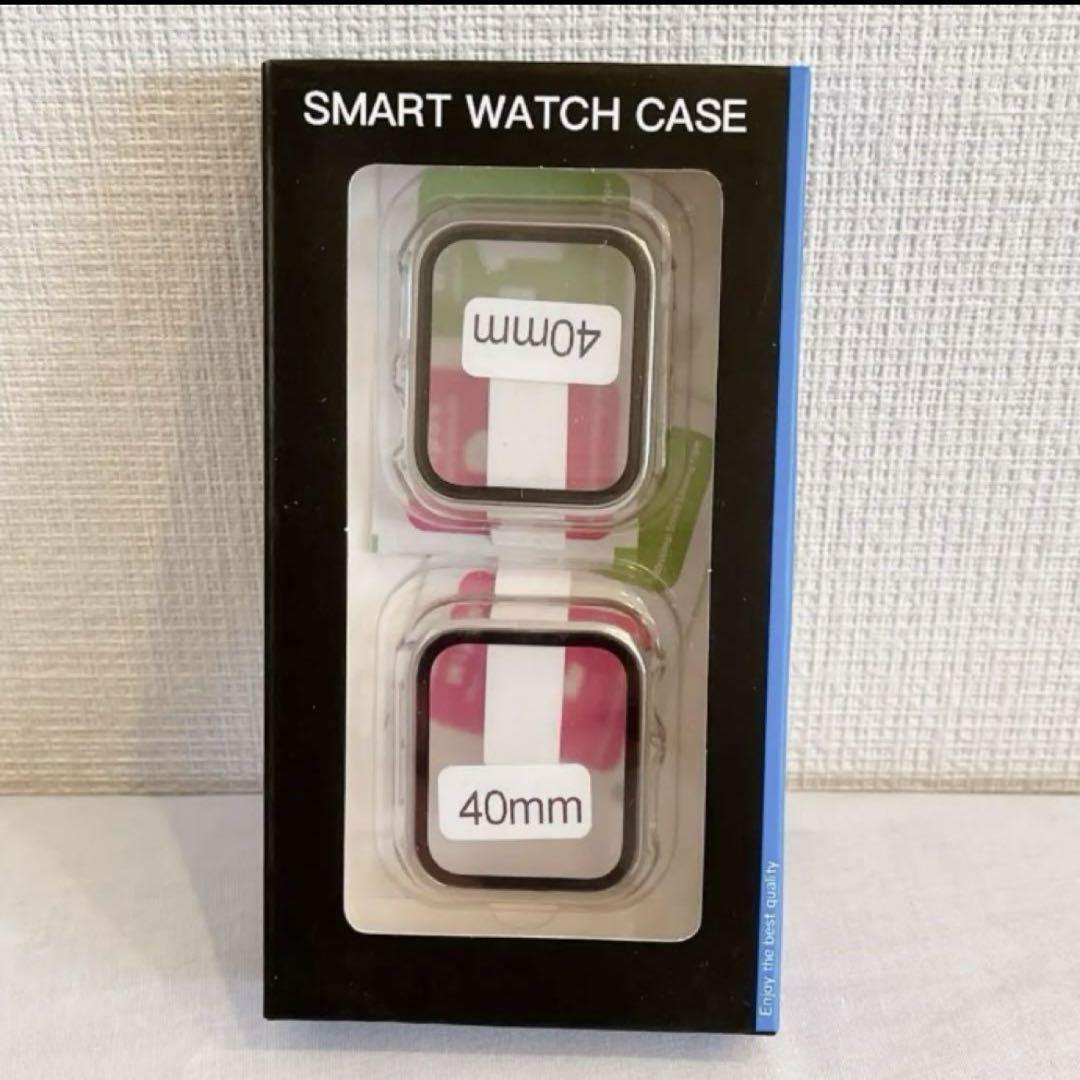 スマートウォッチケース 40mm クリア　フィルム一体型　スクリーンプロテクタ