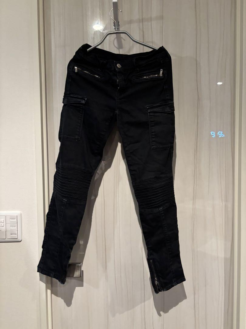 ブラックスキニーデニムパンツ GAS