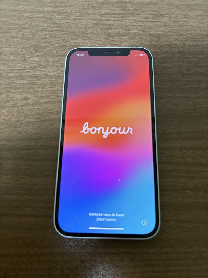 Apple iPhone 12 グリーン　128GB 本体　良好